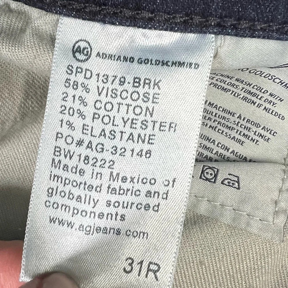 NWOT AG Farrah High Rise Skinny Jeans Brooks Denim Casual Women’s 31 - Picture 8 of 11